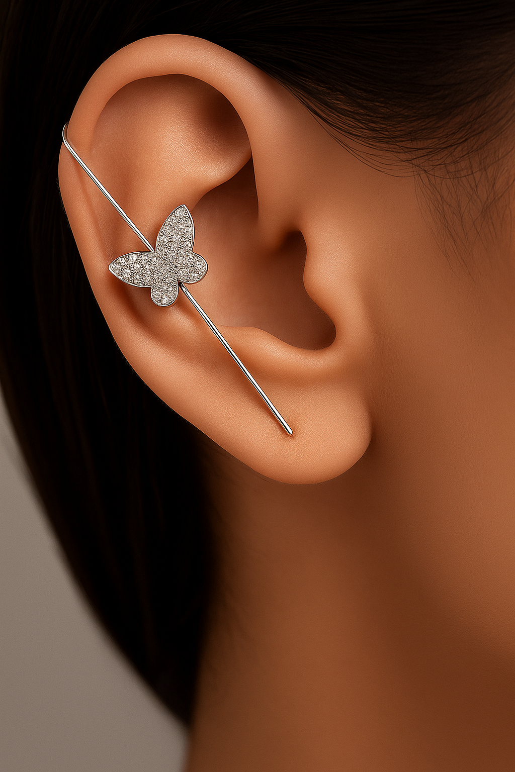 Butterfly  pin ear hook