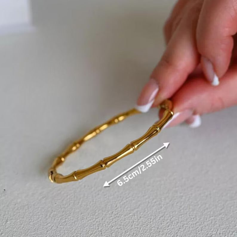 Gold bone bracelet