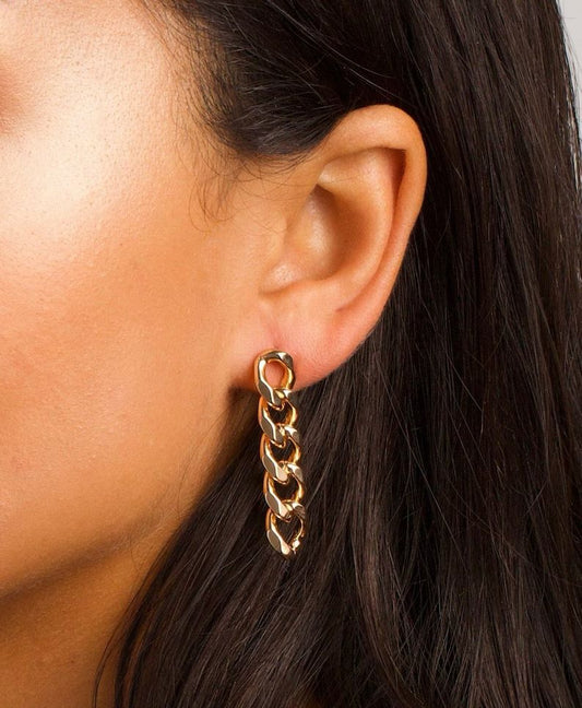 Chain dangle earrings