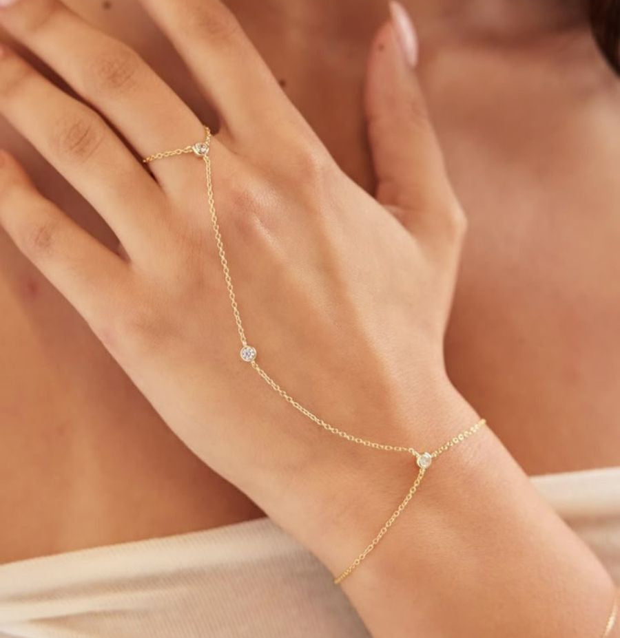 Diamond hand chain