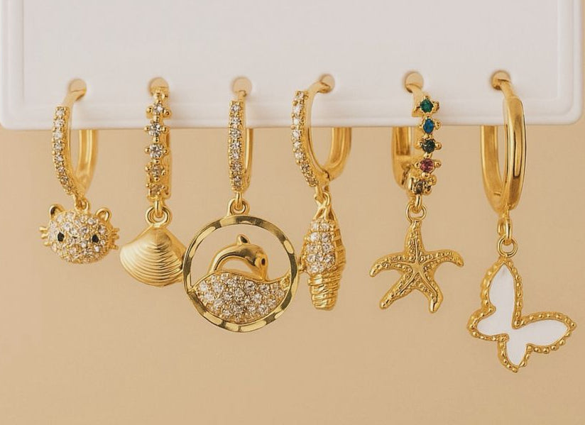 Beach themed dangles set