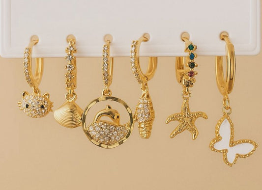 Beach themed dangles set