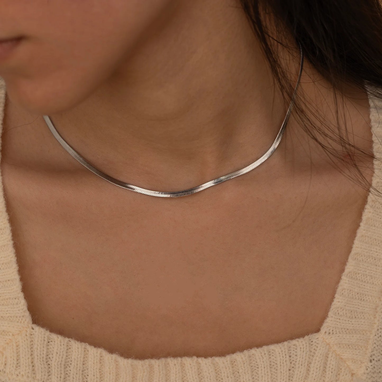 Classic Herringbone Necklace