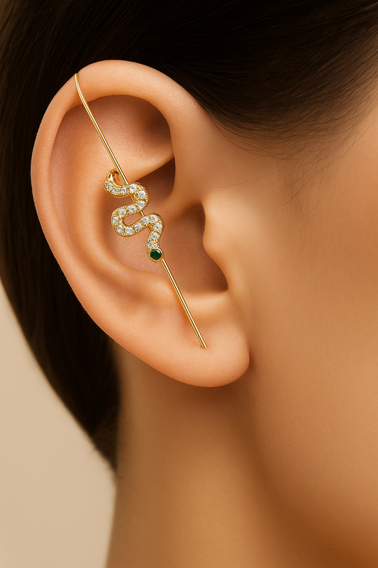 Snake pin ear hook