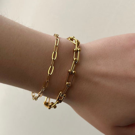 U-chat bracelet set (2 pcs)