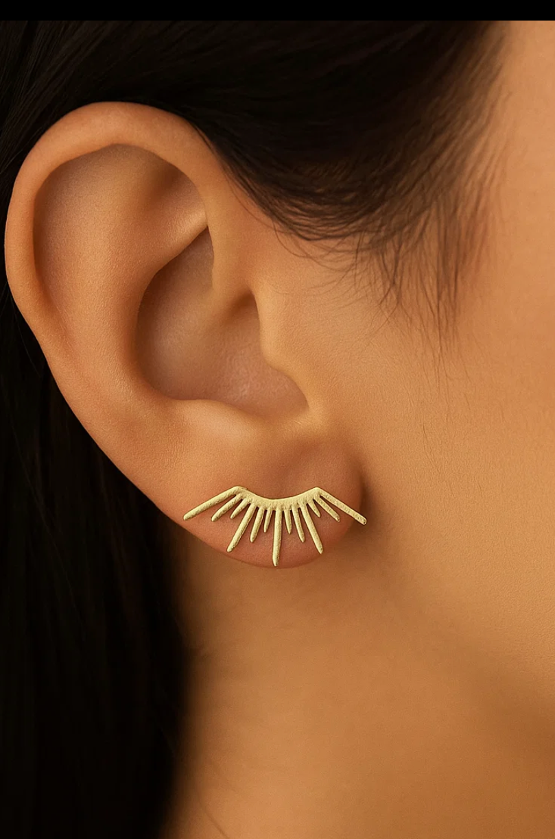 Ray gold studs