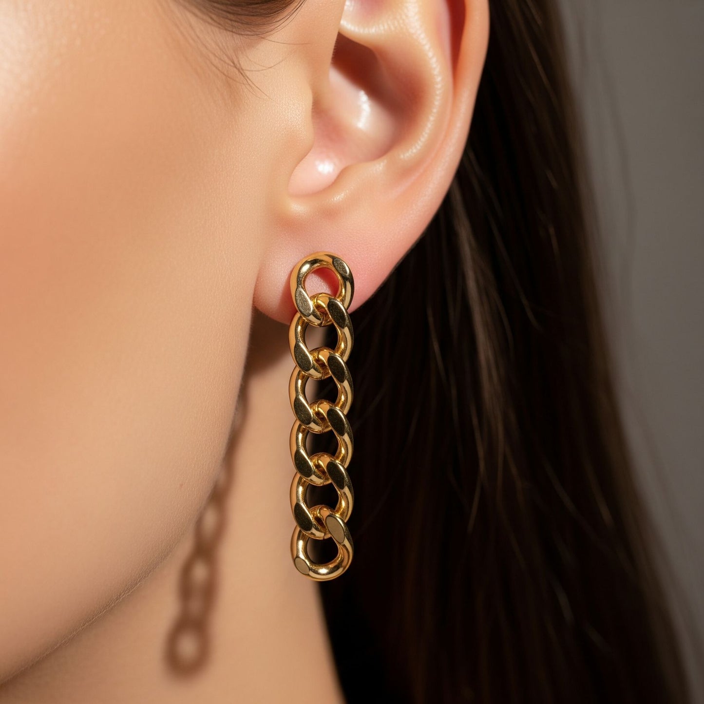 Chain dangle earrings