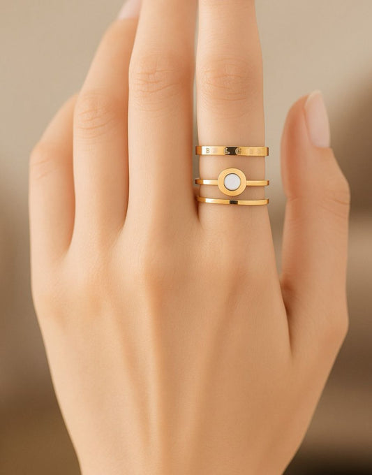 BV gold layered ring