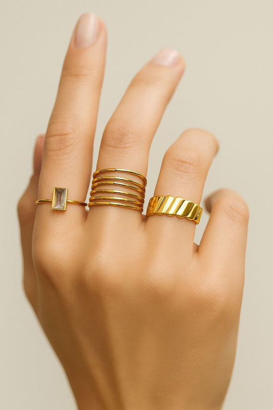 Gold Rings set